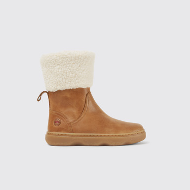 Side view of Kiddo Brown boots