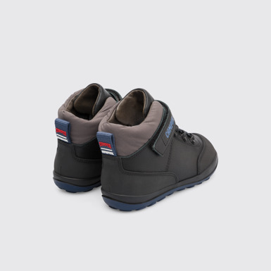 Peu Pista Botín impermeable negro para niño