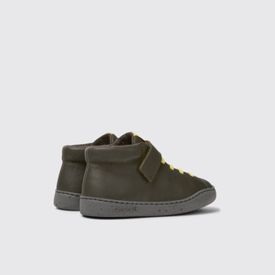 Back view of Peu Touring Green leather boots
