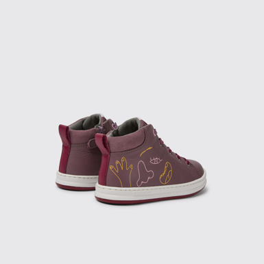 Back view of Twins Purple sneakers