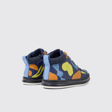 Twins Botas de piel y tejido multicolor