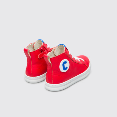 Back view of Runner Red boot for kids