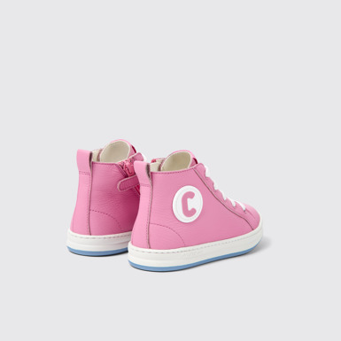 Runner Sneakers rosas de piel para niños
