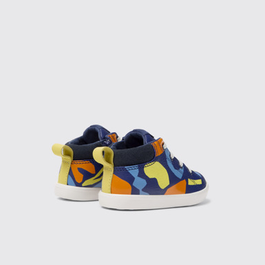 Back view of Twins Multi-colored leather sneakers