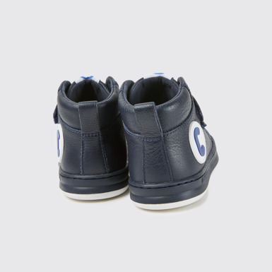 Back view of Runner Dark blue ankle boots