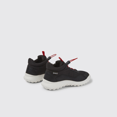 Back view of CRCLR Black sneakers