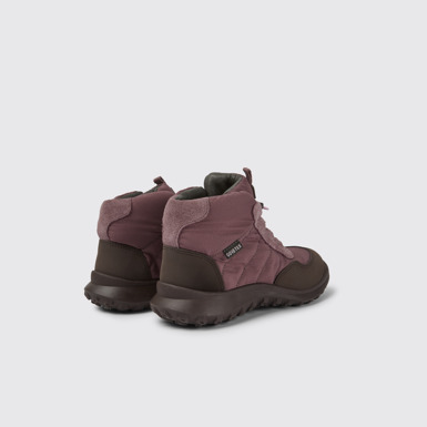 Back view of CRCLR Purple ankle boots