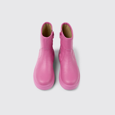 Norte Botas de piel rosas