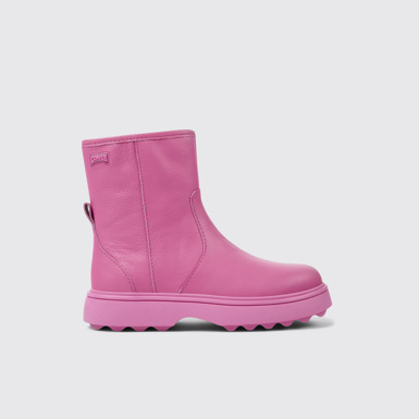 Norte Botas de piel rosas