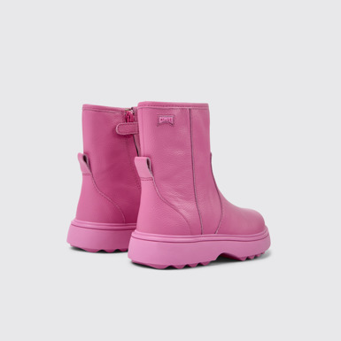 Norte Botas de piel rosas