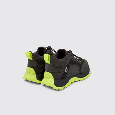 Back view of Drift Trail Multicolor Textile and Nubuck Sneaker Booties for Kids.