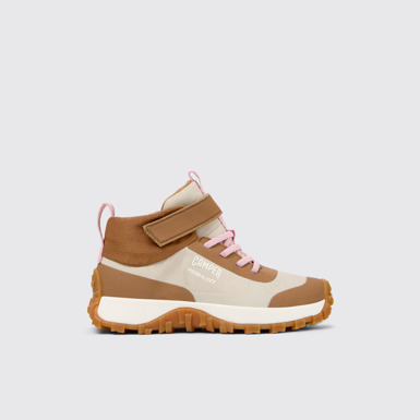 Side view of Drift Trail Multicolor Textile Sneaker Booties for Kids.