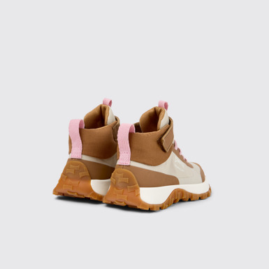 Back view of Drift Trail Multicolor Textile Sneaker Booties for Kids.