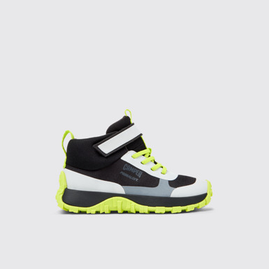 Side view of Drift Trail Multicolor Textile Sneaker Booties for Kids.