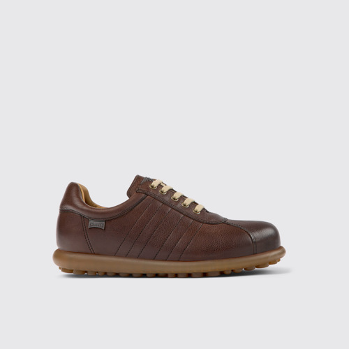 Image of Pelotas Zapatos marrones de piel para hombre.
