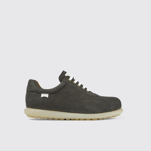 Image of Pelotas Sneaker Oxford de nobuk gris para hombre