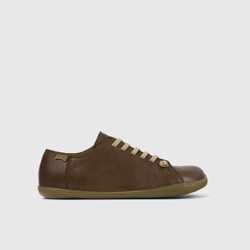 Image of Peu Zapatos marrones de piel para hombre.