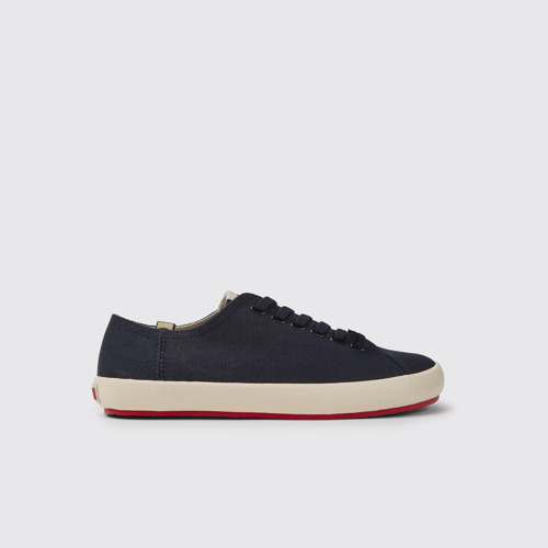 Side view of Peu Rambla Blue sneaker for men