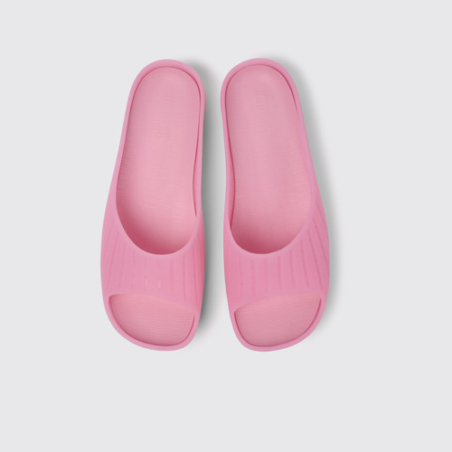 Image of Overhead view of Wabi Pink monomaterial sandals for women