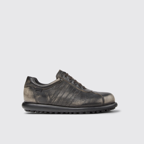 Image of Side view of Pelotas Bi-color Leather Shoes for Women