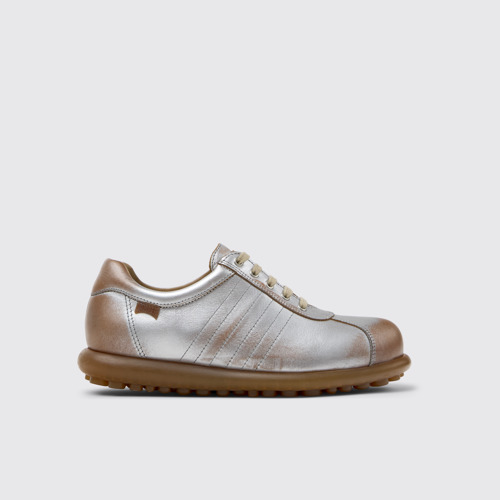 Image of Side view of Pelotas Multicolor Leather Shoe for Women.
