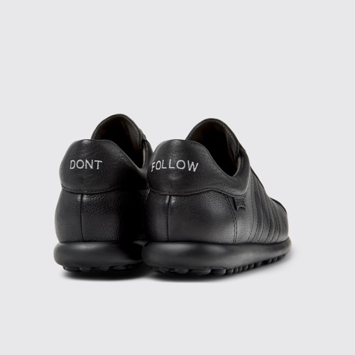 Image of Back view of Pelotas Festival Edition Iconic Black Shoes for Women