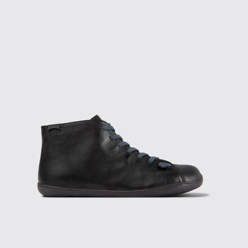 Image of Peu Botines negros de cuero para hombre