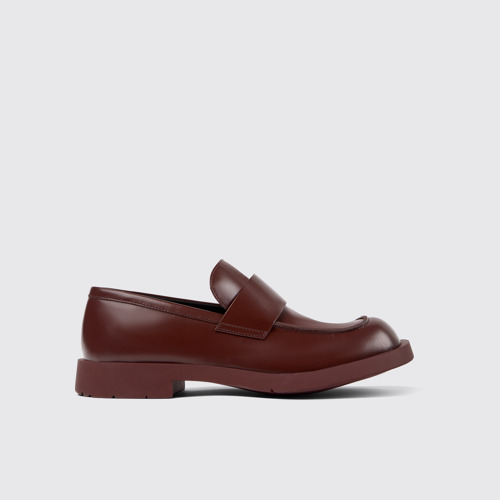 Image of Side view of MIL 1978 Burgundy Leather Loafers