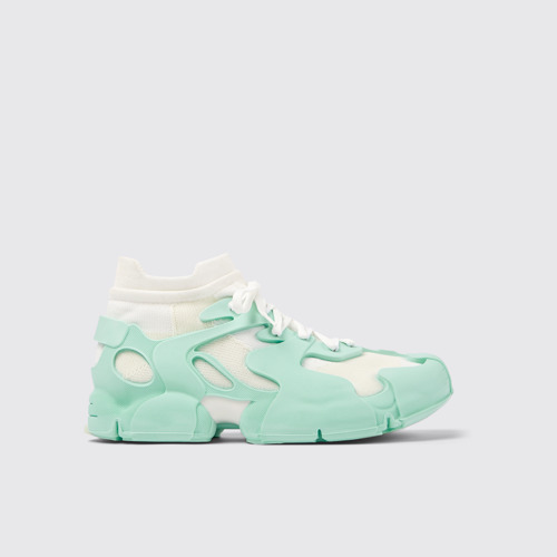 Image of Side view of Tossu Light green caged sneakers