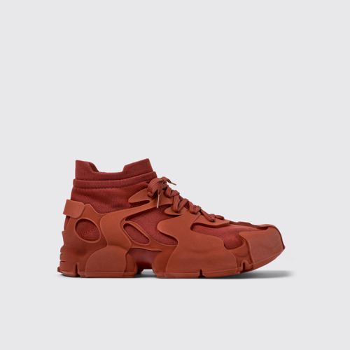 Image of Side view of Tossu Red Synthetic Sneaker