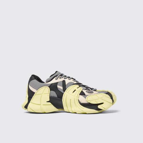 Image of Tormenta Sneaker in tessuto grigie e bianconere