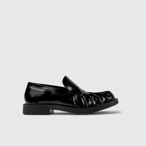 Image of Side view of Mil 1978 Black Leather Loafers