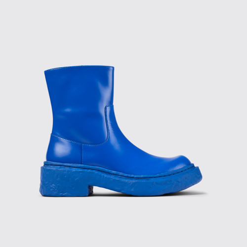 Image of Vamonos Stivaletto con zip in pelle blu