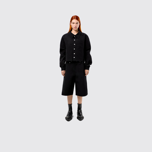 Image of Tech Shirt Black Cotton/Nylon Shirt
