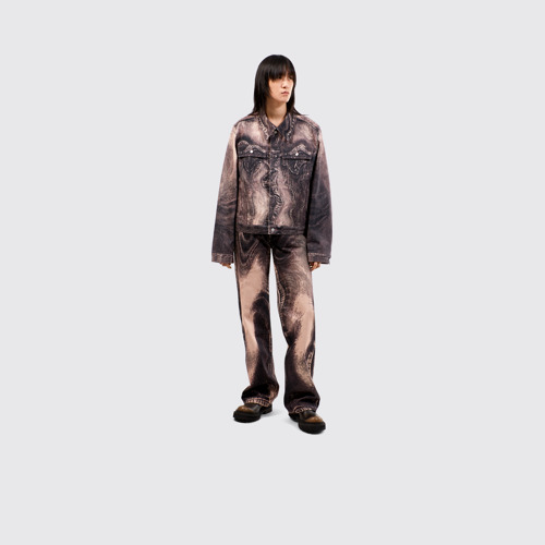 Image of Denim Jacket Dusty Pink Denim Jacket