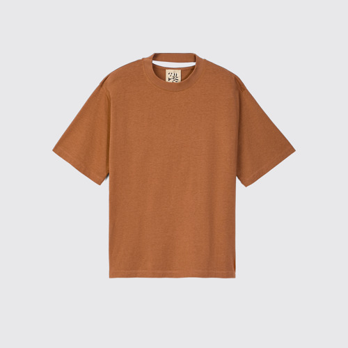 Image of T-Shirt Camiseta terracota de ajuste cuadrado