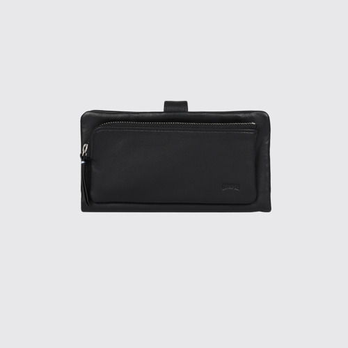 Image of Side view of Soft Leather Soft Leather LONG WALLET