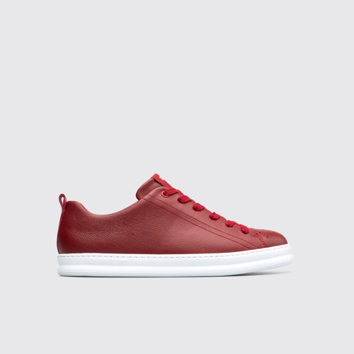 Side view of Runner Red Sneakers for Men