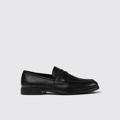 Side view of Truman Black Formal Shoes for Men