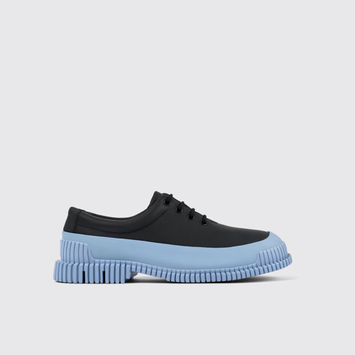 Side view of Pix Multicolored Leather Shoe for Men