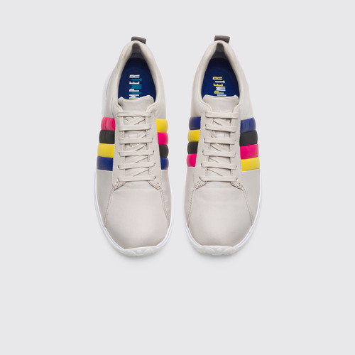 Overhead view of Twins Beige Sneakers for Men