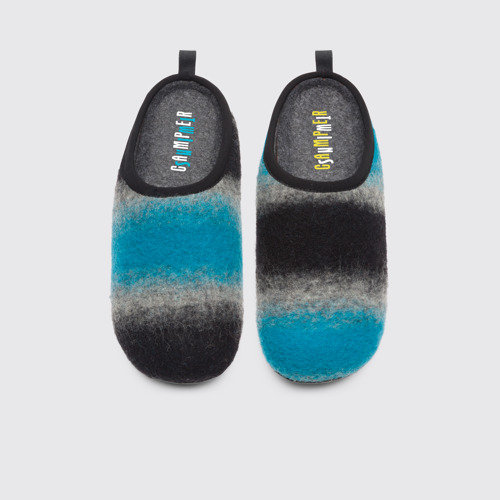 Overhead view of Twins Multicolor Slippers for Men