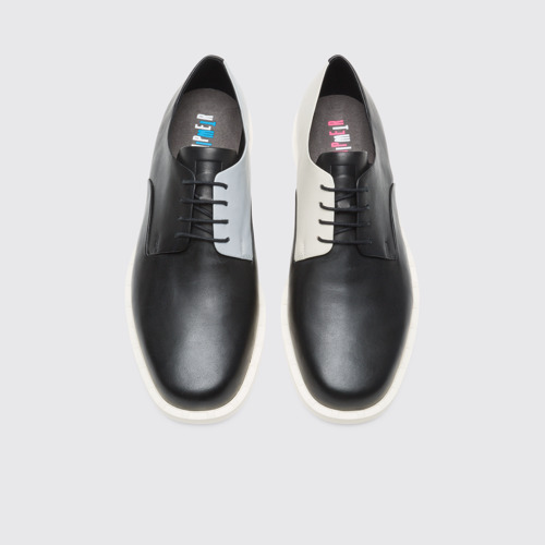 Overhead view of Twins Black blucher for men