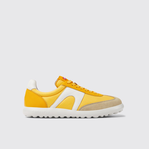 Image of Pelotas XLite Sneakers naranjas de tejido y piel para hombre