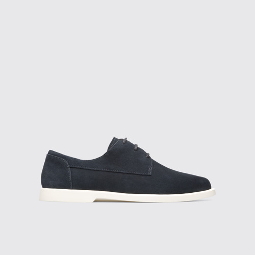 Side view of Judd Dark gray lace-up shoe for men
