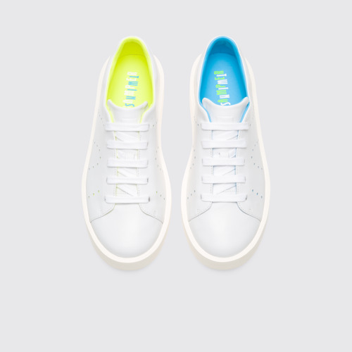Overhead view of Twins White men’s sneaker
