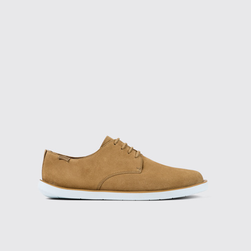 Image of Side view of Wagon Brown Nubuck Blucher for Men