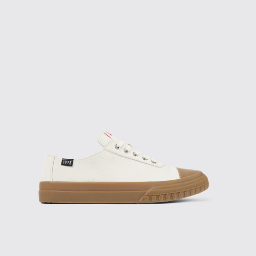 Side view of Camaleon White sneaker for men