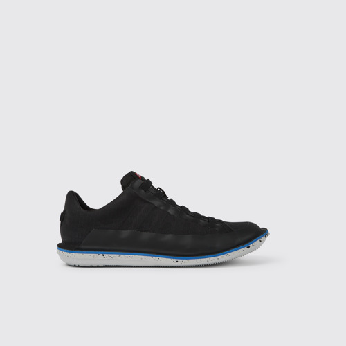 Side view of Beetle Black shoe for men