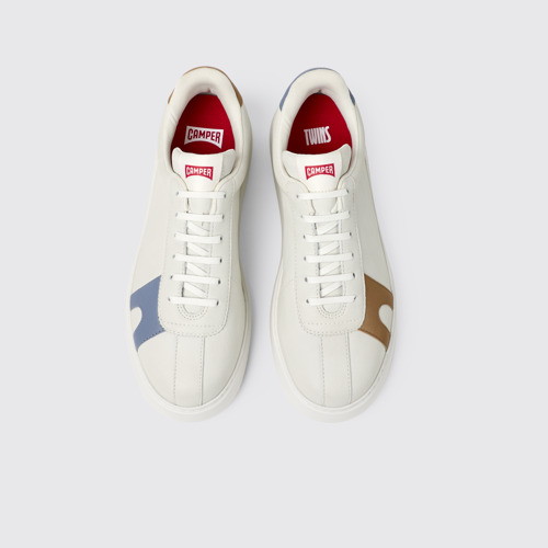 Image of Twins Mehrfarbiger Ledersneaker für Herren